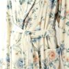 4 Samifyhome Cotton Towel Robe with Shawl Collar – Vintage Floral Cream