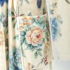 5 Samifyhome Cotton Towel Robe with Shawl Collar – Vintage Floral Cream