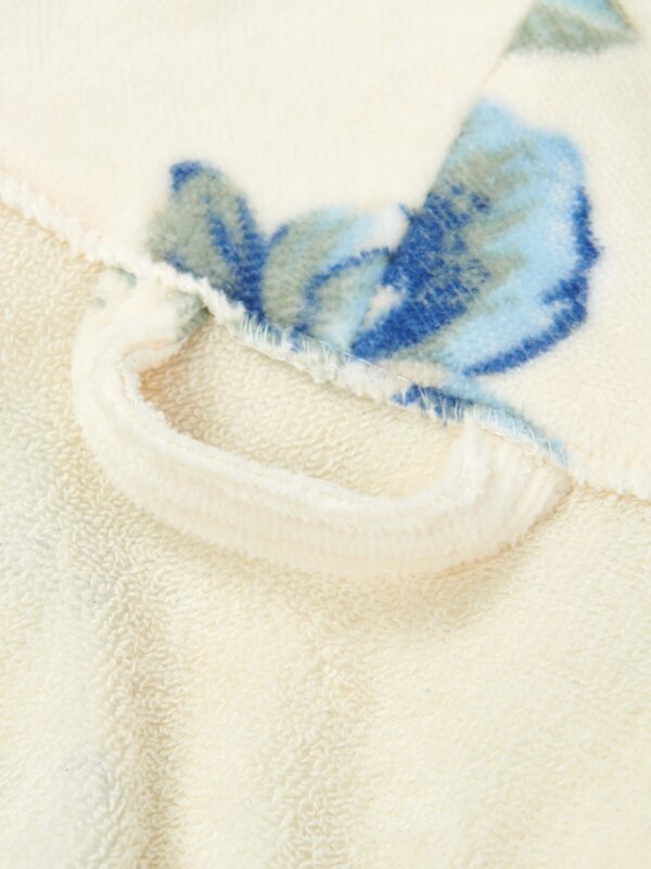 6 Samifyhome Cotton Towel Robe with Shawl Collar – Vintage Floral Cream