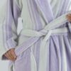 samifyhome-adult-shawl-collar-cotton-bathrobe-taro-purple4 Luxury 100% cotton adult bathrobe featuring a soft shawl collar design in elegant taro purple3